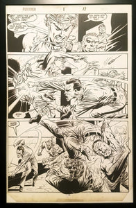 Punisher #1 pg. 11 by Mike Zeck 11x17 FRAMED Original Art Marvel Comics Poster