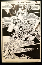 Load image into Gallery viewer, Secret Wars #1 pg. 16 by Mike Zeck 11x17 FRAMED Original Art Poster Marvel Comics
