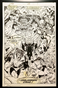 Uncanny X-Men #275 pg. 1 Starjammers Jim Lee 11x17 FRAMED Original Art Poster Marvel Comics