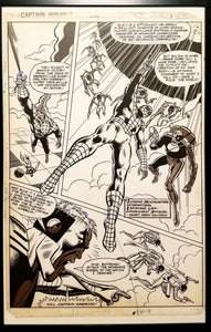 Captain America #266 pg. 3 Mike Zeck 11x17 FRAMED Original Art Poster Marvel Comics