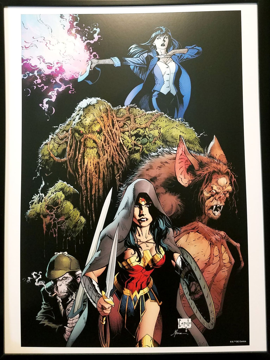 Wonder Woman Zatanna by Greg Capullo FRAMED 12x16 Art Print DC Comics Poster