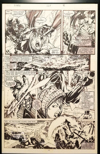 Uncanny X-Men #267 pg. 4 Gambit Jim Lee 11x17 FRAMED Original Art Poster Marvel Comics