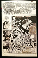 Load image into Gallery viewer, Secret Wars #1 pg. 4 by Mike Zeck 11x17 FRAMED Original Art Poster Marvel Comics
