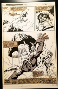 Captain America #265 pg. 27 Mike Zeck 11x17 FRAMED Original Art Poster Marvel Comics