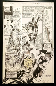 X-Men #1 pg. 30 Magneto Jim Lee 11x17 FRAMED Original Art Poster Marvel Comics