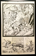 Load image into Gallery viewer, X-Men #7 pg. 16 Psylocke Jim Lee 11x17 FRAMED Original Art Poster Marvel Comics
