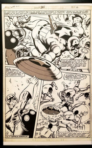 Captain America #265 pg. 10 Mike Zeck 11x17 FRAMED Original Art Poster Marvel Comics