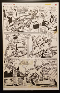 Amazing Spider-Man #100 pg. 21 Gil Kane 11x17 FRAMED Original Art Poster Marvel Comics