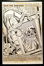 Load image into Gallery viewer, Amazing Spider-Man #121 pg. 1 Gil Kane 11x17 FRAMED Original Art Poster Marvel Comics

