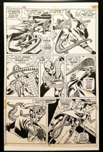 Load image into Gallery viewer, Amazing Spider-Man #100 pg. 15 Gil Kane 11x17 FRAMED Original Art Poster Marvel Comics
