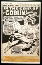 Load image into Gallery viewer, Amazing Spider-Man #97 pg. 1 Gil Kane 11x17 FRAMED Original Art Poster Marvel Comics

