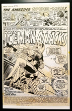Load image into Gallery viewer, Amazing Spider-Man #92 pg. 1 Gil Kane 11x17 FRAMED Original Art Poster Marvel Comics
