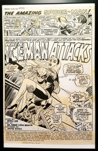 Amazing Spider-Man #92 pg. 1 Gil Kane 11x17 FRAMED Original Art Poster Marvel Comics