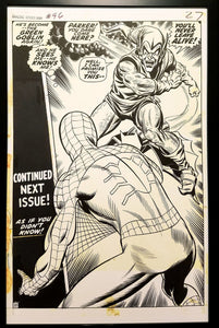 Amazing Spider-Man #96 pg. 20 Gil Kane 11x17 FRAMED Original Art Poster Marvel Comics