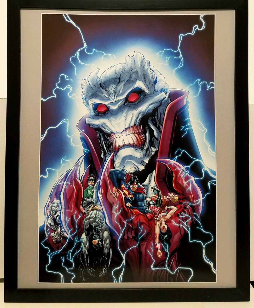 Justice League of America by Carlos D'Anda 11x14 FRAMED DC Comics Art Print Poster