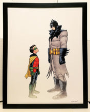Load image into Gallery viewer, Damian Son of Batman by Chris Burnham 11x14 FRAMED DC Comics Art Print Poster

