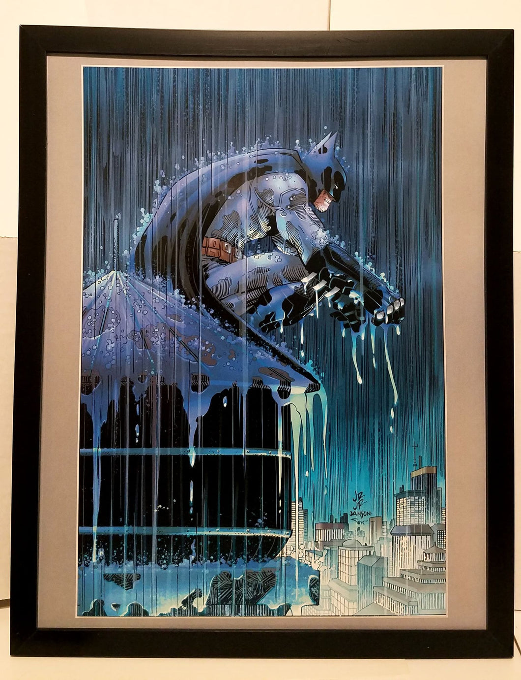 Batman by John Romita Jr. 11x14 FRAMED DC Comics Art Print Poster
