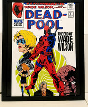 Load image into Gallery viewer, Deadpool Steranko Shield homage Aaron Lopresti 11x14 FRAMED Marvel Comics Art Print Poster
