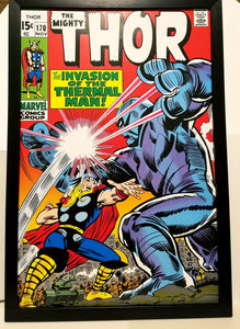 Mighty Thor #170 by Jack Kirby 12x18 FRAMED Marvel Comics Vintage Art Print Poster