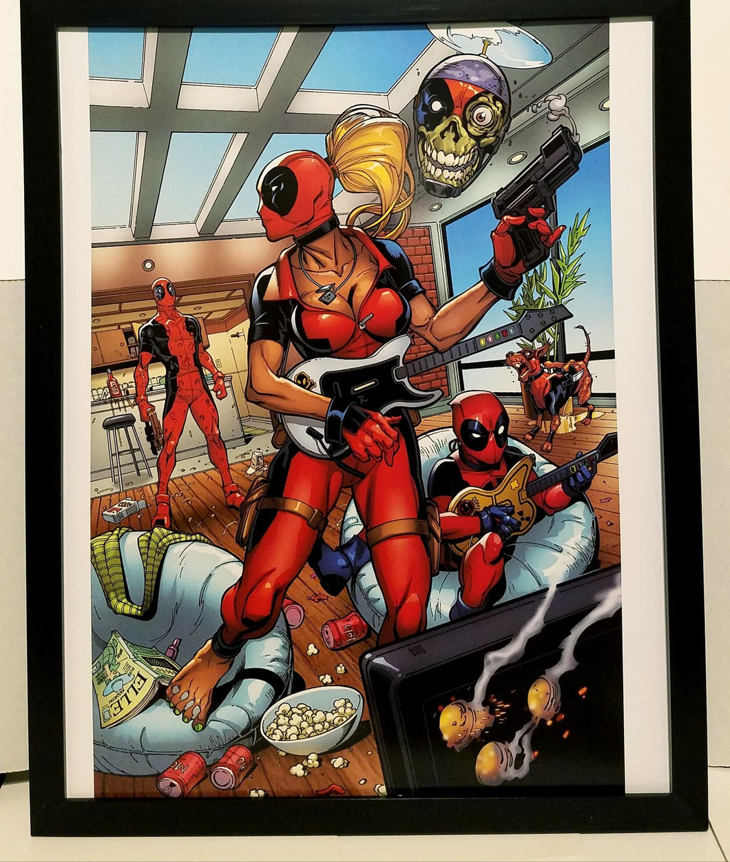 Deadpool Corps by Paco Medina 11x14 FRAMED Marvel Comics Art Print Poster