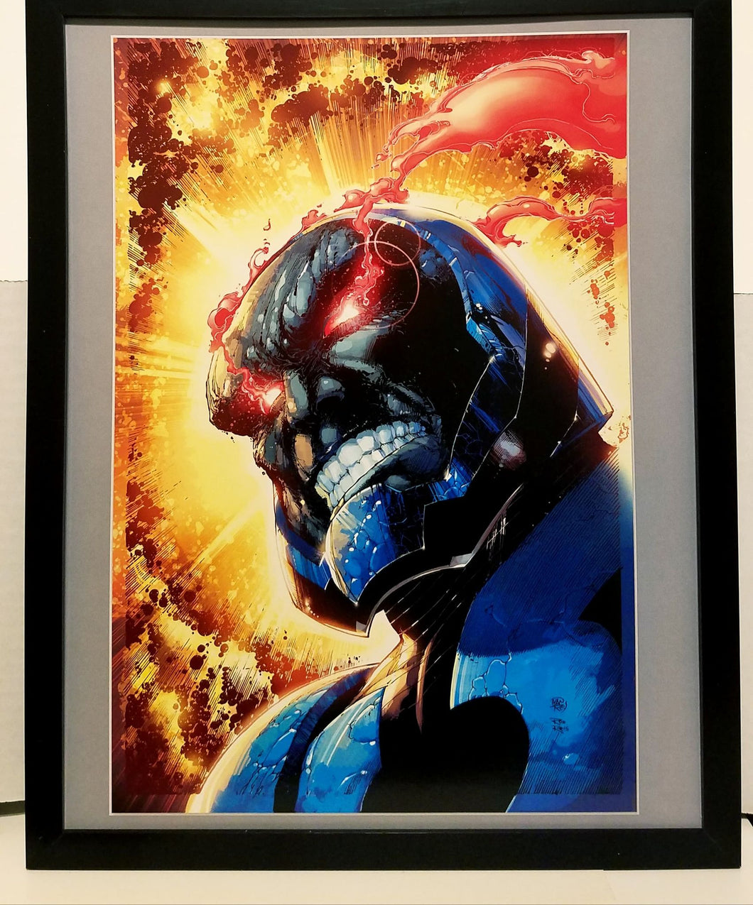 Darkseid from Justice League by Ivan Reis 11x14 FRAMED DC Comics Art Print Poster