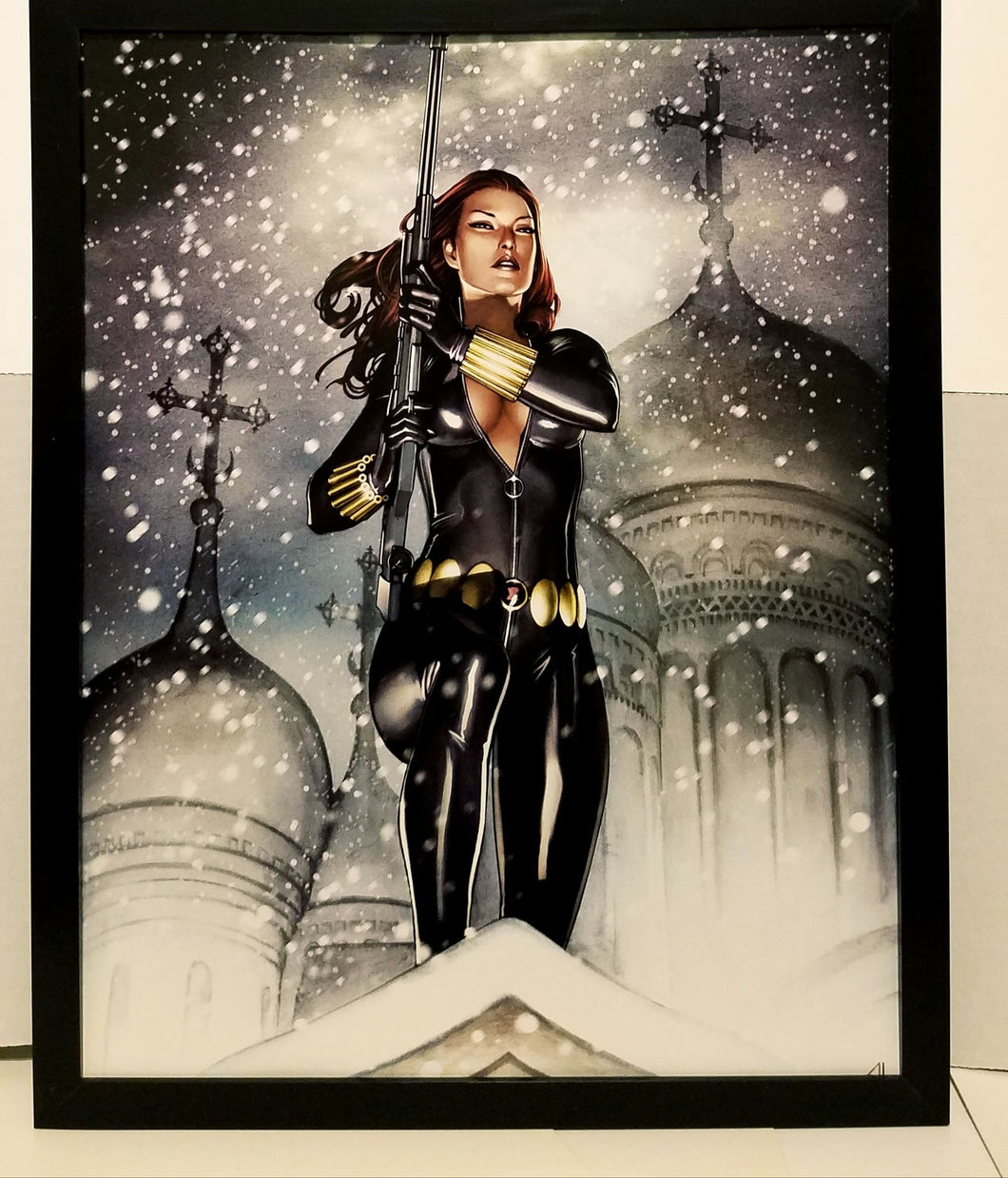 Black Widow by Adi Granov 11x14 FRAMED Marvel Comics Art Print Poster