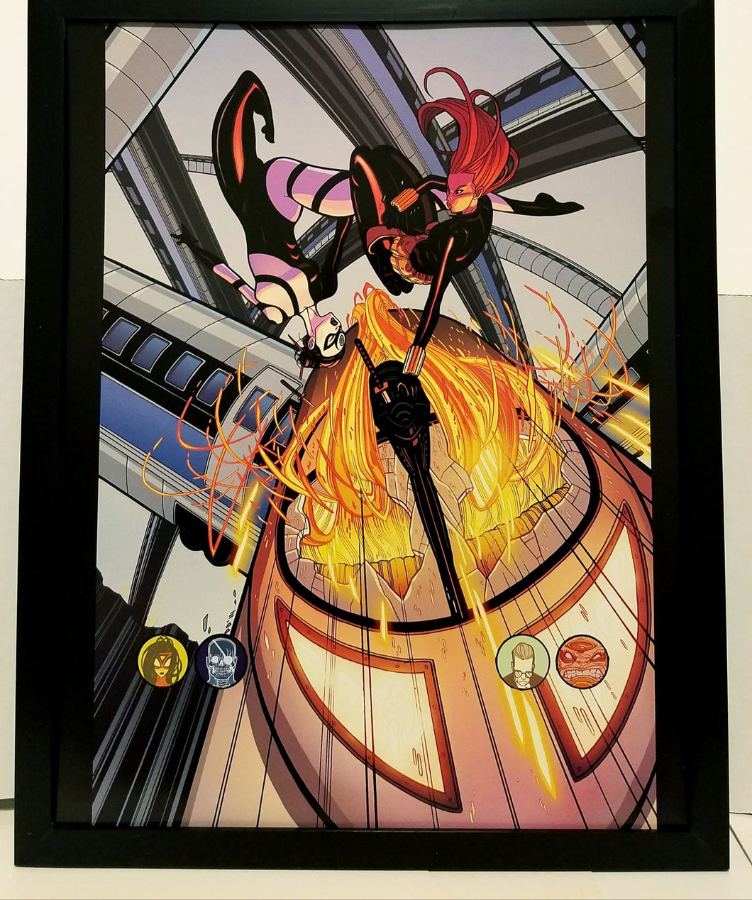 Black Widow by Tradd Moore 11x14 FRAMED Marvel Comics Art Print Poster