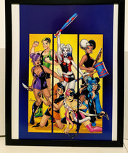 Load image into Gallery viewer, Harley Quinn Gang by Amanda Conner 11x14 FRAMED DC Comics LGBTQ Art Print Poster
