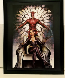 Black Widow & Daredevil by Adi Granov 11x14 FRAMED Marvel Comics Art Print Poster