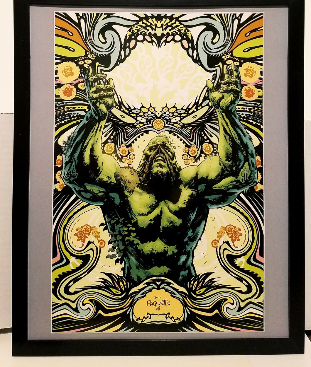 Swamp Thing by Yanick Paquette 11x14 FRAMED DC Comics Art Print Poster