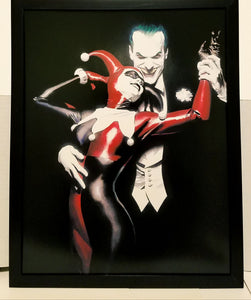 Harley Quinn & Joker by Alex Ross 11x14 FRAMED DC Comics Art Print Poster