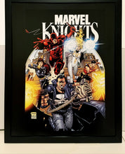 Load image into Gallery viewer, Punisher Daredevil Knights by Ed Barreto 11x14 FRAMED Marvel Comics Art Print Poster

