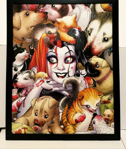 Harley Quinn by Amanda Conner 11x14 FRAMED DC Comics Peta Art Print Poster