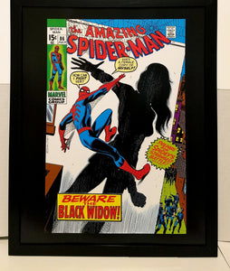 Amazing Spider-Man #86 Black Widow 11x14 FRAMED Marvel Comics Art Print Poster