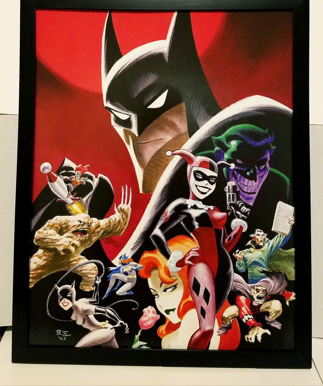 Batman Animated BTAS Joker by Bruce Timm 11x14 FRAMED DC Comics Art Print Poster