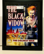 Load image into Gallery viewer, Black Widow by George Freeman 11x14 FRAMED Marvel Comics Art Print Poster
