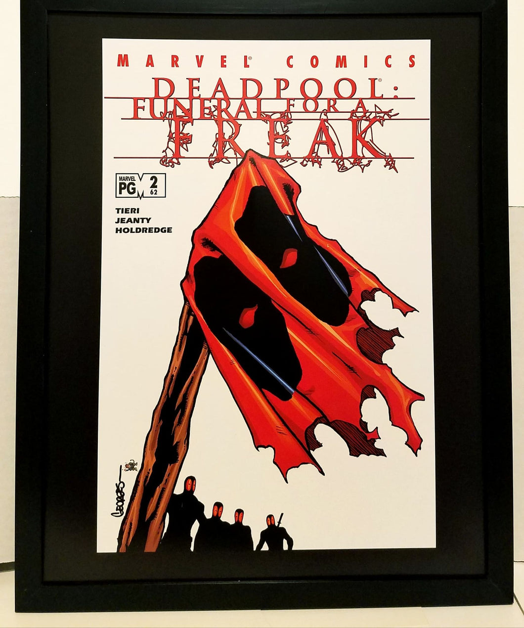 Deadpool Funeral for a Freak by Georges Jeanty 11x14 FRAMED Marvel Comics Art Print Poster