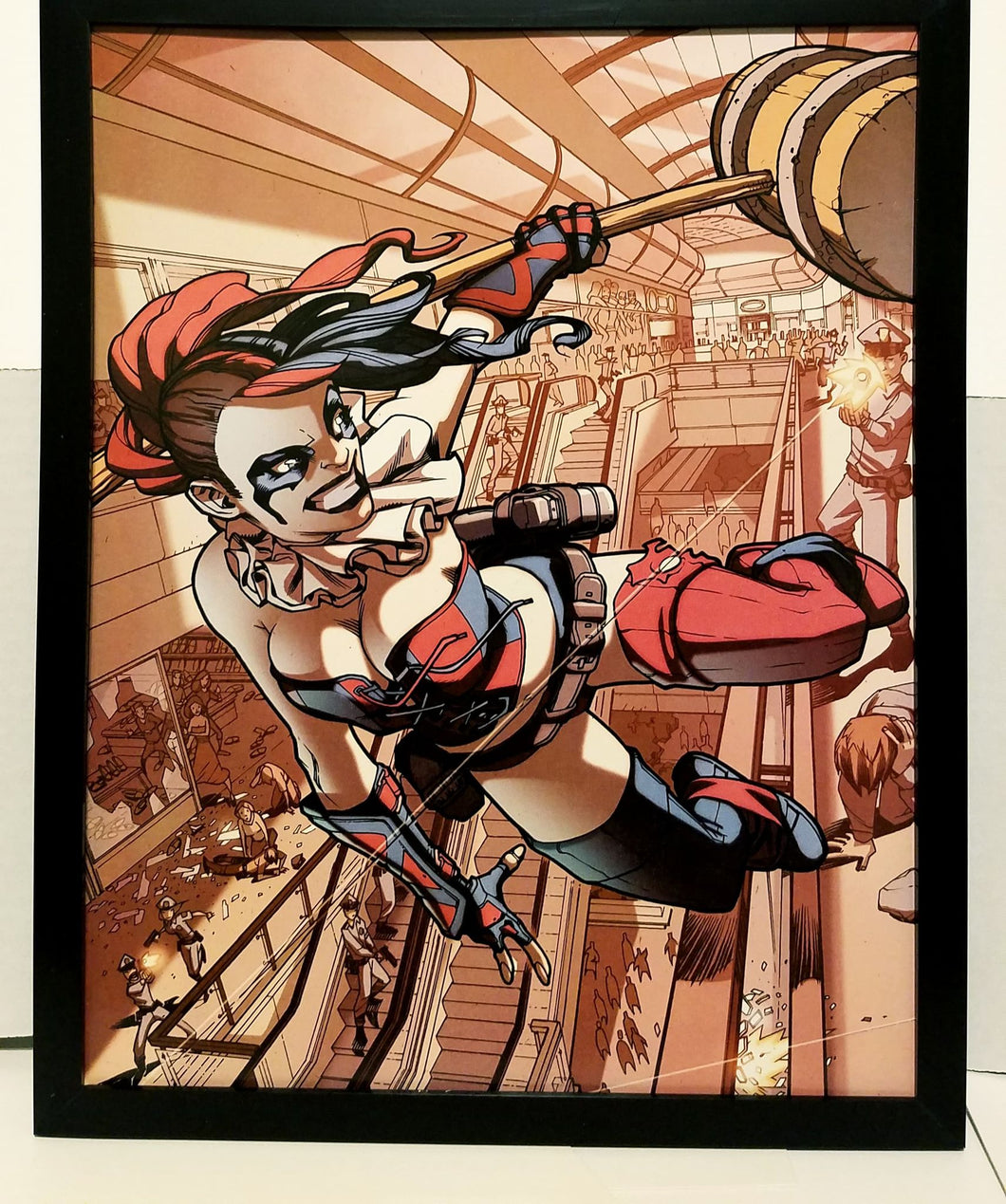 Harley Quinn by Neil Googe 11x14 FRAMED DC Comics Art Print Poster