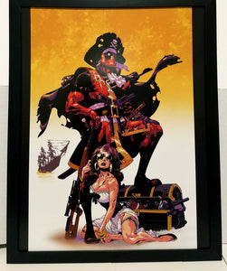 Deadpool Blackbeard by Jason Pearson 11x14 FRAMED Marvel Comics Art Print Poster