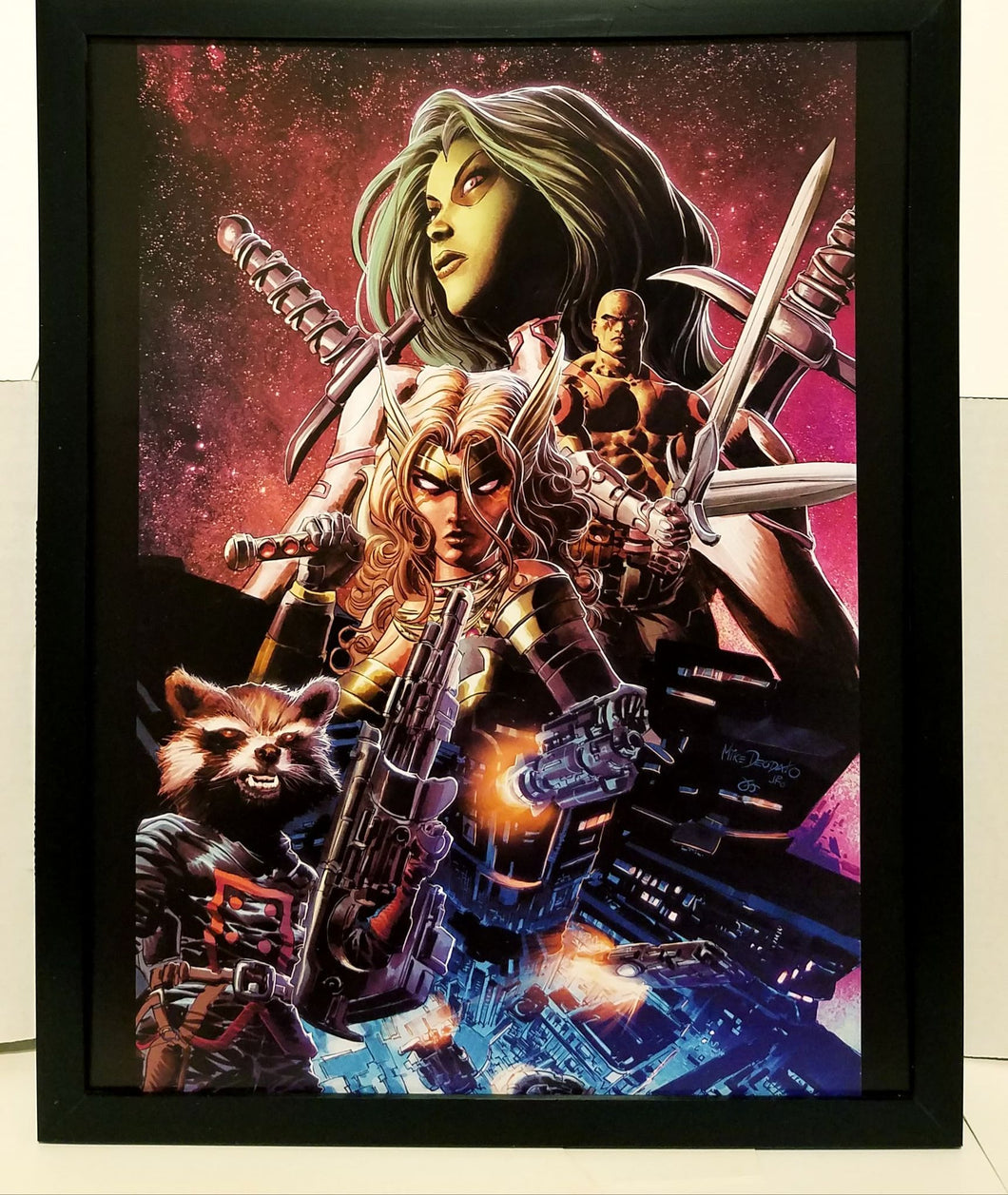 Guardians of the Galaxy 3000 by Nico Leon 11x14 FRAMED Marvel Comics Art Print Poster