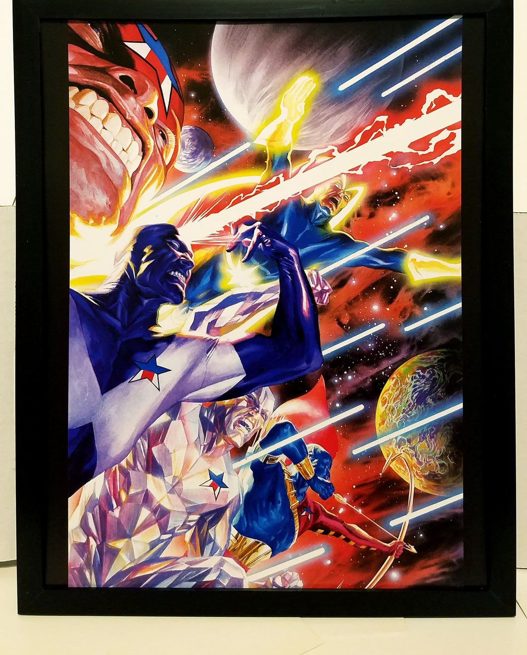 Guardians of the Galaxy 3000 by Alex Ross 11x14 FRAMED Marvel Comics Art Print Poster
