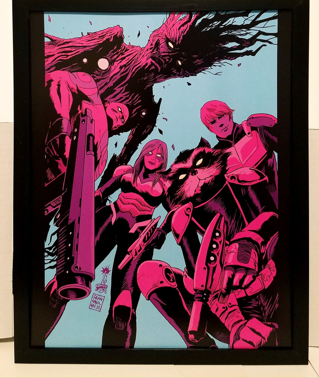 Guardians of Galaxy by Francesco Francavilla 11x14 FRAMED Marvel Comics Art Print Poster