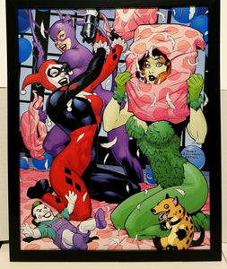 Harley Quinn & Poison Ivy by Terry Dodson 11x14 FRAMED DC Comics Art Print Poster