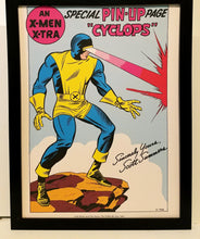 Load image into Gallery viewer, X-Men Cyclops by Jack Kirby 9x12 FRAMED Marvel Comics Vintage Art Print Poster
