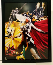 Load image into Gallery viewer, Earth X Thor by Alex Ross 9x12 FRAMED Marvel Comics Art Print Poster

