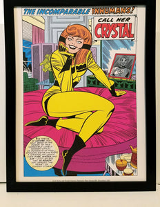 Inhumans Crystal by Jack Kirby 9x12 FRAMED Marvel Comics Vintage Art Print Poster