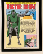 Load image into Gallery viewer, Dr Doctor Doom by Jack Kirby 9x12 FRAMED Marvel Comics Vintage Art Print Poster
