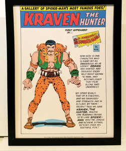 Spider-Man Kraven by Steve Ditko 9x12 FRAMED Marvel Comics Vintage Art Print Poster