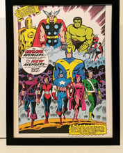 Load image into Gallery viewer, Avengers MCU by Don Heck 9x12 FRAMED Marvel Comics Vintage Art Print Poster
