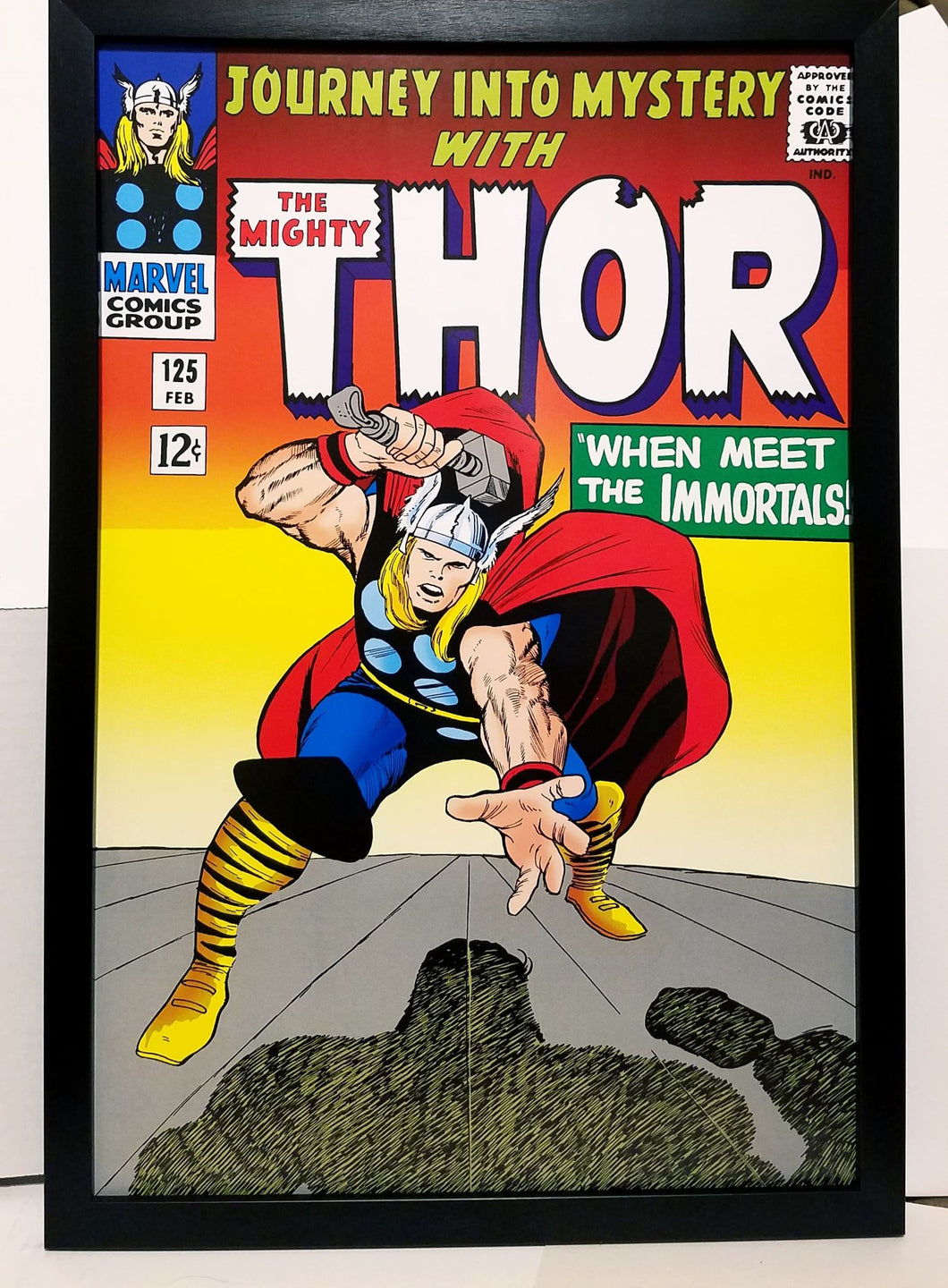 Journey Into Mystery #125 Thor 12x18 FRAMED Marvel Comics Vintage Art Print Poster